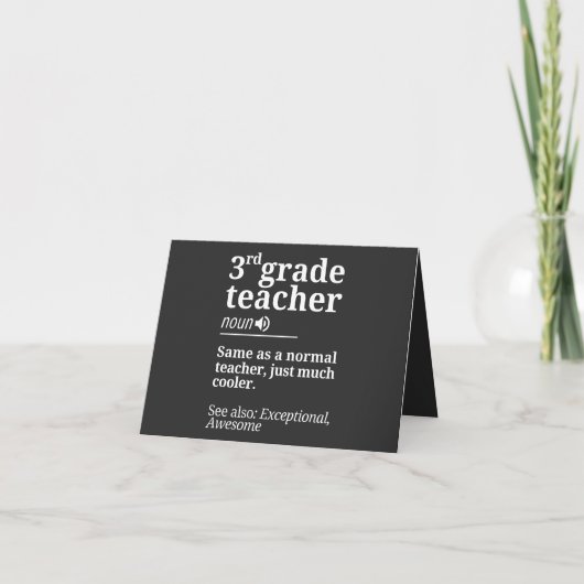 Carte 3rd Grade (Devant)