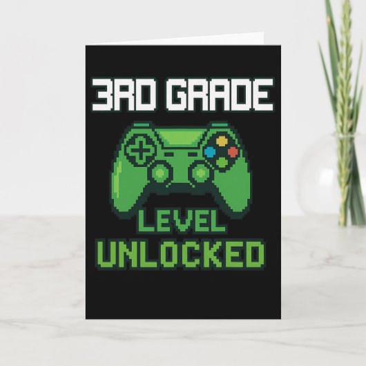 Carte 3rd Grade Level Unlocked Gamer Ck To School Boys G (Devant)