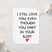 Carte 3rd wedding anniversary (Devant/Arrière en situation)