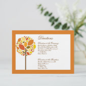 Carte 3x5 - Arbre d'automne moderne automne automn (Debout devant)