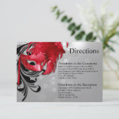 Carte 3x5 Rouge sur Masquerade d'argent (Debout devant)