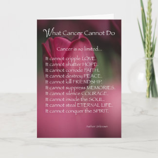 Carte 4055 Ce que le cancer ne peut pas faire, Religieu