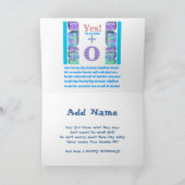 Carte 40 50 60 70 80 90 100 ans Jeune ! Joyeux anniversa (Intérieur)