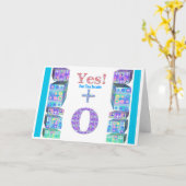 Carte 40 50 60 70 80 90 100 ans Jeune ! Joyeux anniversa (Fleur jaune)