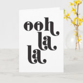 CARTE ***40 ANNIVERSAIRE*** OOH LA LA (Fleur jaune)