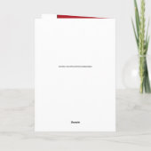 Carte 40 ans Ruby anniversaire photo rouge et blanc (Dos)