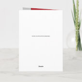 Carte 40 ans Ruby anniversaire photo rouge et gris (Dos)