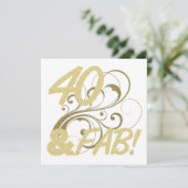 Carte 40 Et Fabuleux Anniversaire (Debout devant)