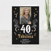 Carte 40 et Fabulous Foliage 40e anniversaire Photo (Devant)