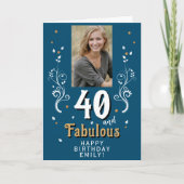 Carte 40 et Fabulous Foliage 40e anniversaire Photo (Devant)