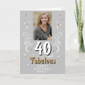 Carte 40 et Fabulous Foliage 40e anniversaire Photo (Devant)