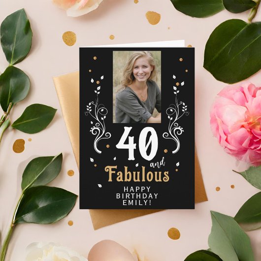 Carte 40 et Fabulous Foliage 40e anniversaire Photo
