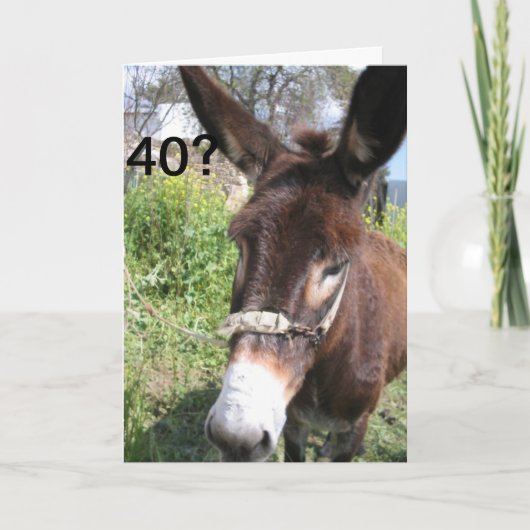CARTE 40? JAMAIS NE S'AURAIT INVITÉ ! (Devant)