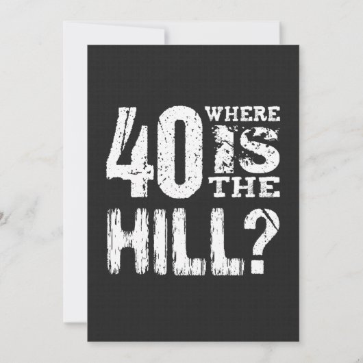 Carte 40 Où Est La Colline Drôle 40e Anniversaire BL01 (Devant)