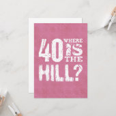 Carte 40 Où est la colline drôle 40e anniversaire PI01Z (Devant/Arrière en situation)