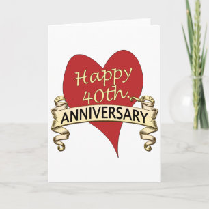 Carte 40e anniversaire