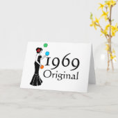 Carte 40e anniversaire (Fleur jaune)