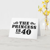 Carte 40e anniversaire (Fleur jaune)