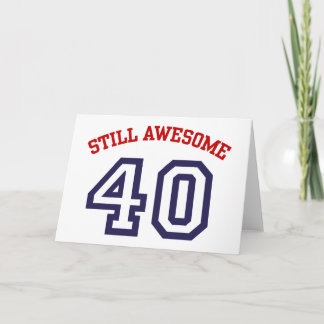Carte 40e anniversaire