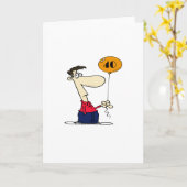 Carte 40e anniversaire (Fleur jaune)