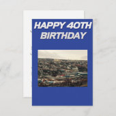 Carte 40e anniversaire (Devant / Derrière)