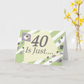 Carte 40e anniversaire (Fleur jaune)