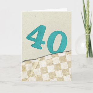 Carte 40e anniversaire
