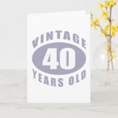 Carte 40e anniversaire Cadeaux pour lui (Fleur jaune)