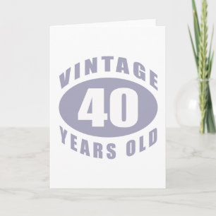 Carte 40e anniversaire Cadeaux pour lui