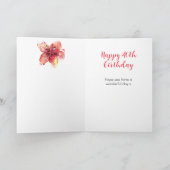 Carte 40e anniversaire Calla Lilly Raisons (Intérieur)