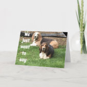 Carte **40e ANNIVERSAIRE** DE CHIENS GRATUITS (Devant)