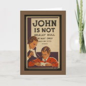 Carte 40e anniversaire de John (Devant)