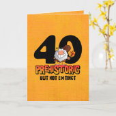 Carte 40e anniversaire de la préhistoire (Fleur jaune)