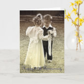 Carte 40e anniversaire de mariage Félicitations pour vot (Fleur jaune)