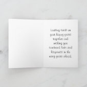 Carte 40e anniversaire de Mariage joyeux (Intérieur)