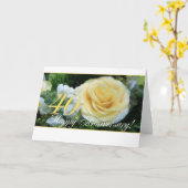 Carte 40e anniversaire de mariage - Rose jaune (Fleur jaune)