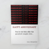 Carte 40e Anniversaire Drôle Breaking TV News Fabuleux (Intérieur)