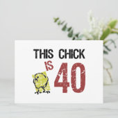 Carte 40e anniversaire drôle pour les femmes (Debout devant)