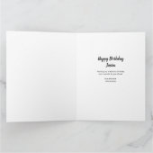 Carte 40e anniversaire Empreinte de léopard Ballons d'or (Intérieur)