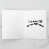 CARTE 40E ANNIVERSAIRE FUNNY GREETING CARD (Intérieur)