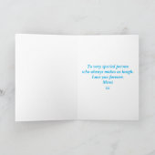 Carte 40e anniversaire Funny Keep Calm Ajouter un messag (Intérieur)