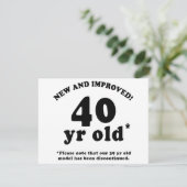 Carte 40e anniversaire Gag Dons (Debout devant)