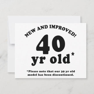 Carte 40e anniversaire Gag Dons