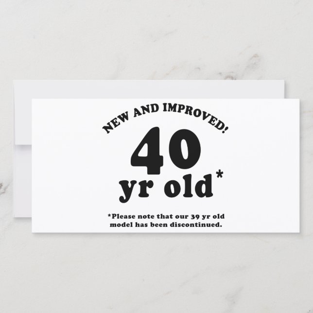 Carte 40e anniversaire Gag Dons (Devant)