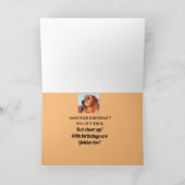 Carte 40e Anniversaire Golden Retriever mignon (Intérieur)
