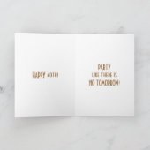 Carte 40e ANNIVERSAIRE HUMOUR-RELAX-PARTI COMME PAS DEMA (Intérieur)