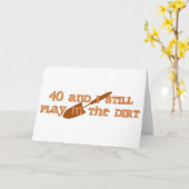 Carte 40e anniversaire Jardinage (Fleur jaune)