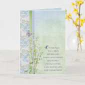 Carte 40e anniversaire Lily du bouquet de la vallée (Fleur jaune)