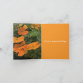 Carte 40e anniversaire Mariage Nasturtium alternative (Intérieur)