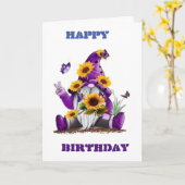 Carte **40e ANNIVERSAIRE** NE VOUS INQUIÈTEZ PAS D'ÊTRE  (Fleur jaune)